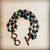 Explore More Collection - African Turquoise Triple Strand Bracelet