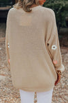 Explore More Collection - Flower Round Neck Long Sleeve Sweater