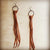 Explore More Collection - Deer Skin Leather Tassel Earring-Saddle Tan