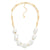 Boca - A Chain Link & Pearl Beaded Necklace
