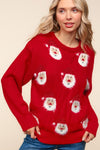 Explore More Collection - Haptics Santa Sparkle Brushed Sweater