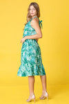 Explore More Collection - Halter Neck Tropical Sash Dress