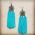 Explore More Collection - Dream Catcher w/ Leather Fringe-Turquoise