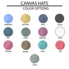 Explore More Collection - Embroidered Beach Please Colorful Canvas Hat