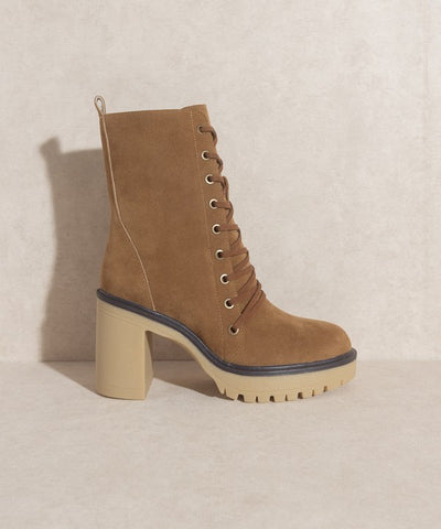 Explore More Collection - OASIS SOCIETY Jenna - Platform Military Boots