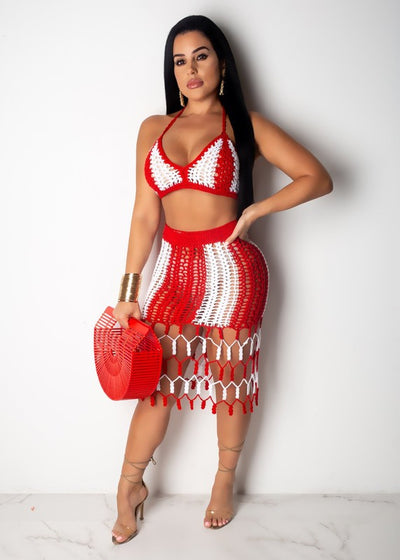 Explore More Collection - SEXY BEACH STYLE CROCHET SET