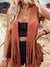 Explore More Collection - Fringe Studded Open Front Vest Coat