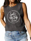 Explore More Collection - Letter Graphic Round Neck Tank