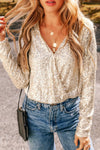 Explore More Collection - Sequin Long Sleeve Bodysuit