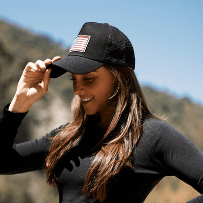 Explore More Collection - American Flag Unisex Trucker Hat