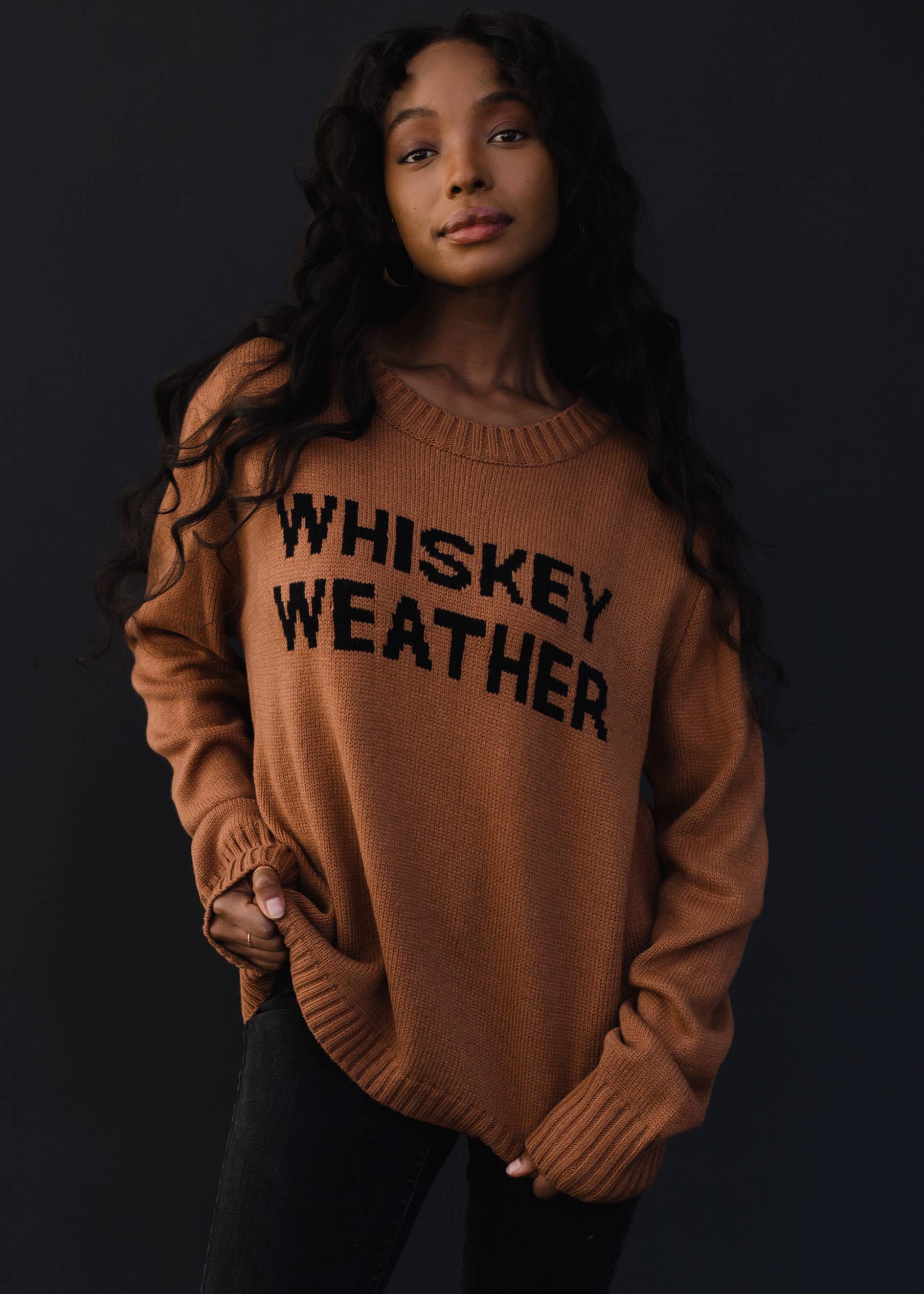 Trace - Brown Whiskey Weather Sweater