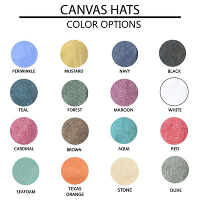 Explore More Collection - Embroidered Merry And Bright Cursive Canvas Hat