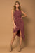 Explore More Collection - Sleeveless Twist Wrap Rib Midi Dress