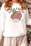 Explore More Collection - FARM FRESH CHRISTMAS TREES GRAPHIC SWEATSHIRT