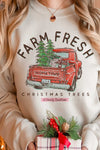 Explore More Collection - FARM FRESH CHRISTMAS TREES GRAPHIC SWEATSHIRT