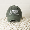 Explore More Collection - Embroidered Merry Mama Tree Canvas Hat