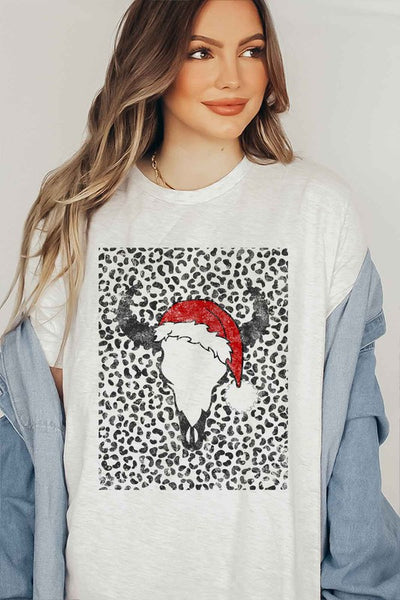 Explore More Collection - CATTLE CHRISTMAS GRAPHIC T-SHIRT