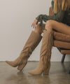 Explore More Collection - OASIS SOCIETY OUT WEST - Knee-High Fringe Boots