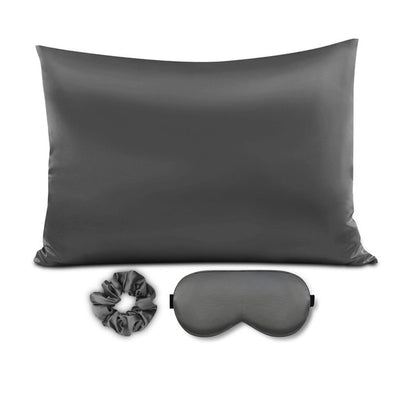 Explore More Collection - Satin Pillowcase Sleep Mask Scrunchie Gift Set