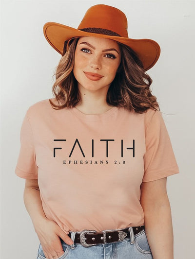 Explore More Collection - FAITH Ephesians 2 8 Short Sleeve Tee