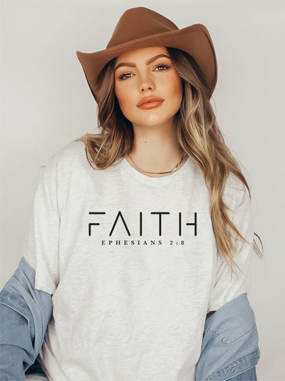 Explore More Collection - FAITH Ephesians 2 8 Short Sleeve Tee