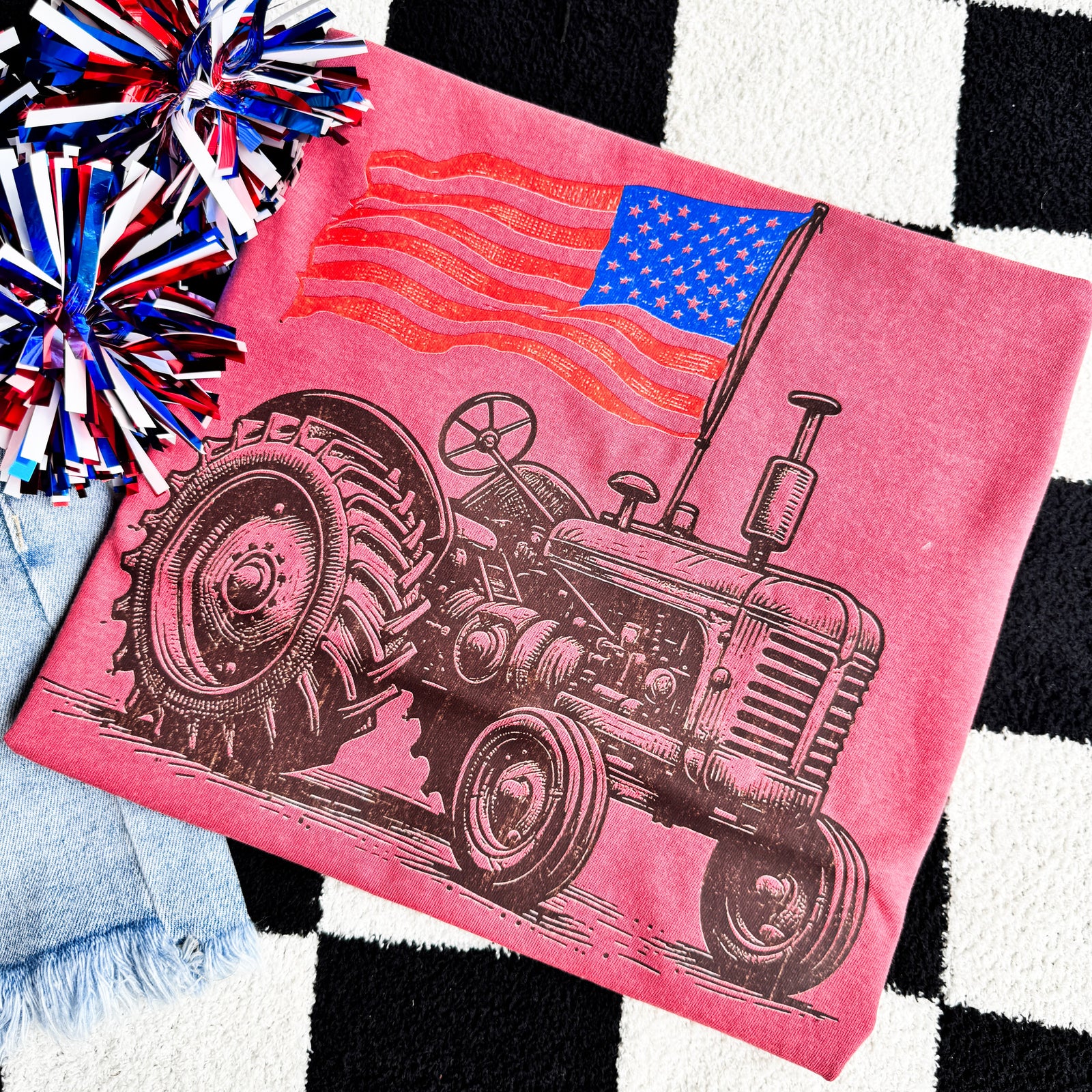 Explore More Collection - USA Tractor Graphic Tee