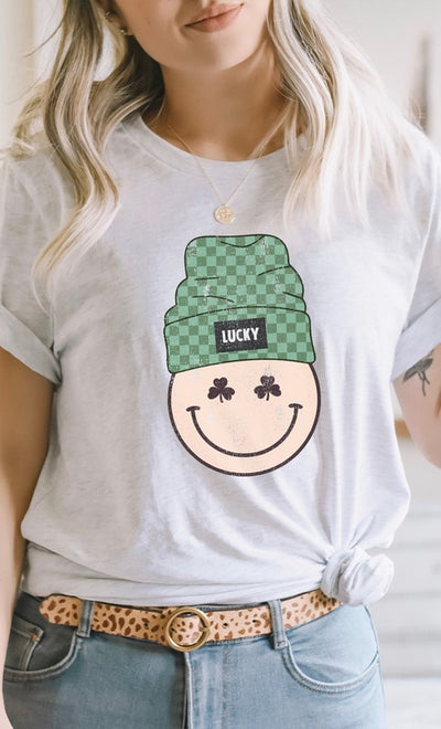 Explore More Collection - Lucky Clover Smiley with Beanie PLUS Graphic Tee