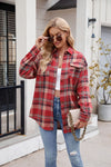 Explore More Collection - Plaid Button Up Long Sleeve Shirt