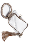 Explore More Collection - See Thru Transparent Clear Cuff Handle Clutch