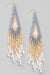 Explore More Collection - Fame Seed Beaded Fringe Drop Earrings