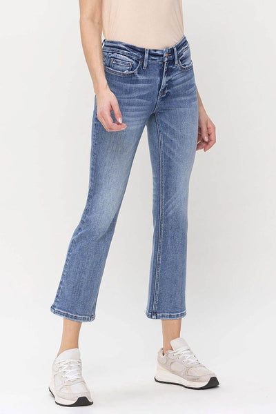 Explore More Collection - Mid Rise Kick Flare Jeans