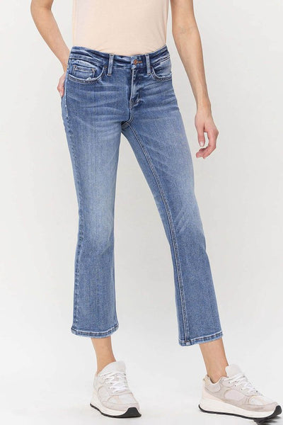 Explore More Collection - Mid Rise Kick Flare Jeans