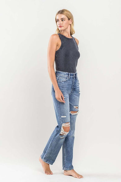 Explore More Collection - 90'S Vintage Slim Straight Jean