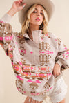 Explore More Collection - Blue B Exclusive Aztec Western Pullover
