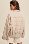 Explore More Collection - Quilted Denim Jacket