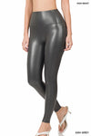 Explore More Collection - High Rise Faux Leather Leggings