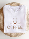 Explore More Collection - 2 Coffee Rings Coffee Heart Graphic Tee