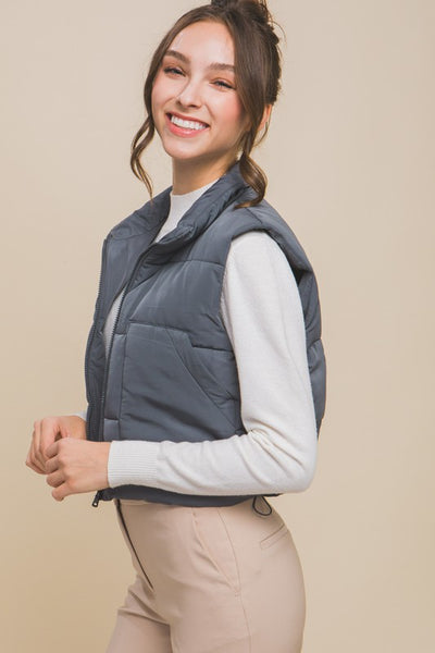 Explore More Collection - Puffer Vest With Pockets