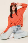 Explore More Collection - Mineral Wash Distressed Sweater