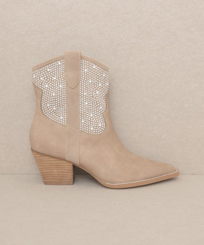 Explore More Collection - OASIS SOCIETY Cannes - Pearl Studded Western Boots