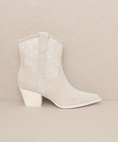 Explore More Collection - OASIS SOCIETY Cannes - Pearl Studded Western Boots