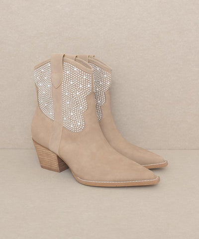 Explore More Collection - OASIS SOCIETY Cannes - Pearl Studded Western Boots