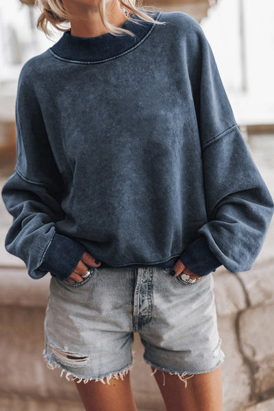 Explore More Collection - Mineral Washed Acid dye Sweatshirt Pullover