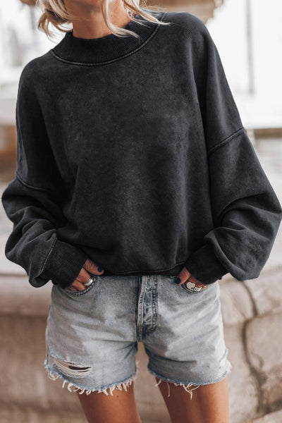 Explore More Collection - Mineral Washed Acid dye Sweatshirt Pullover