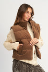 Explore More Collection - CORDUROY PUFFER VEST