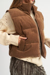 Explore More Collection - CORDUROY PUFFER VEST