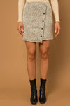 Explore More Collection - Button Down Mini Skirt