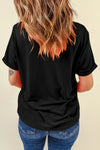 Explore More Collection - Bow Round Neck Short Sleeve T-Shirt