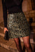 Explore More Collection - Sequin Leopard Mini Skirt