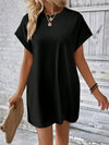 Explore More Collection - Round Neck Short Sleeve Mini Dress